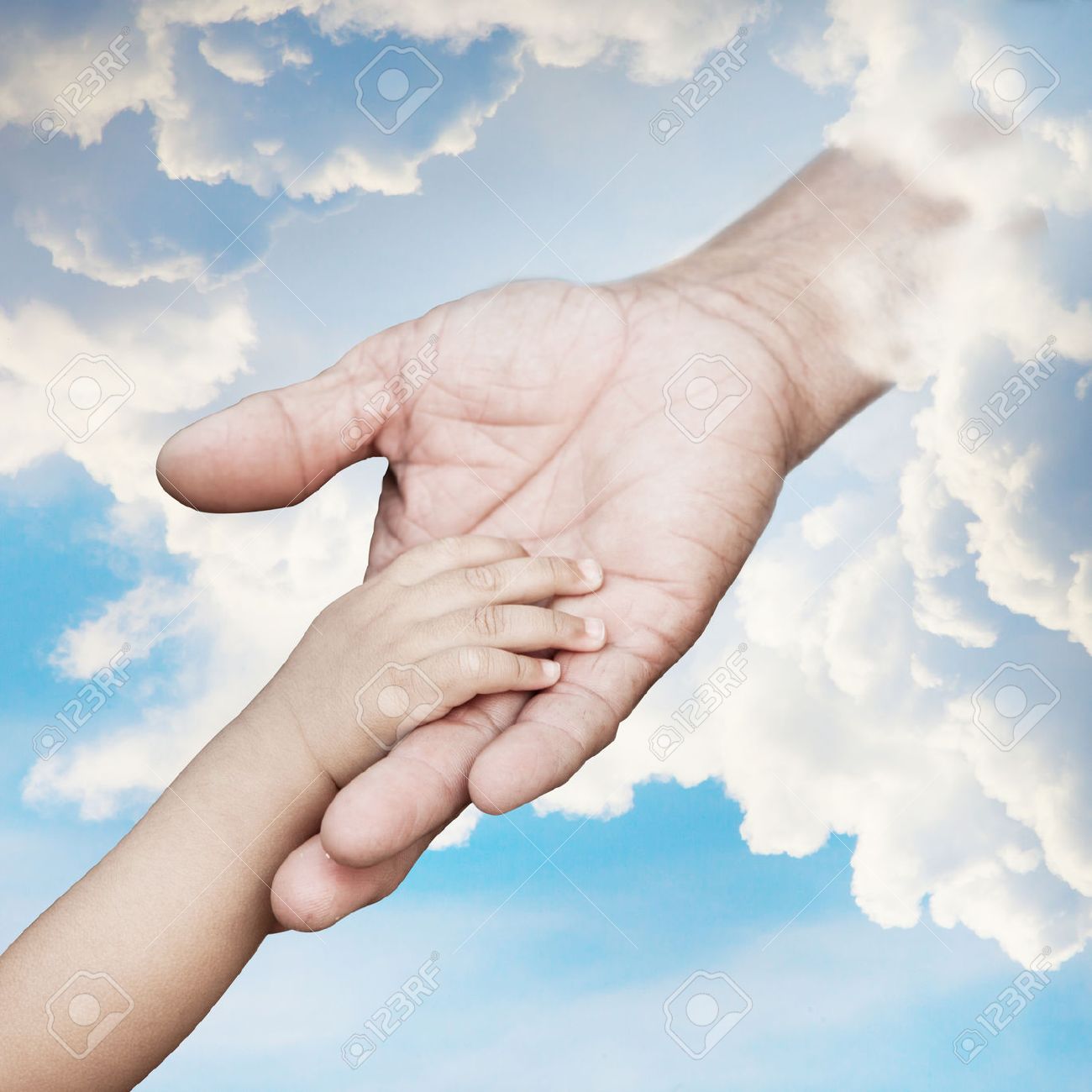 Baby Hand Reach Out To God Stock Photo, Picture And Royalty Free Image. Image 23478378.