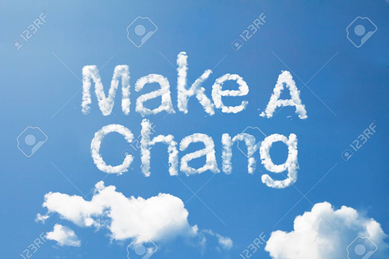 空の上のお金雲単語を作る の写真素材 画像素材 Image