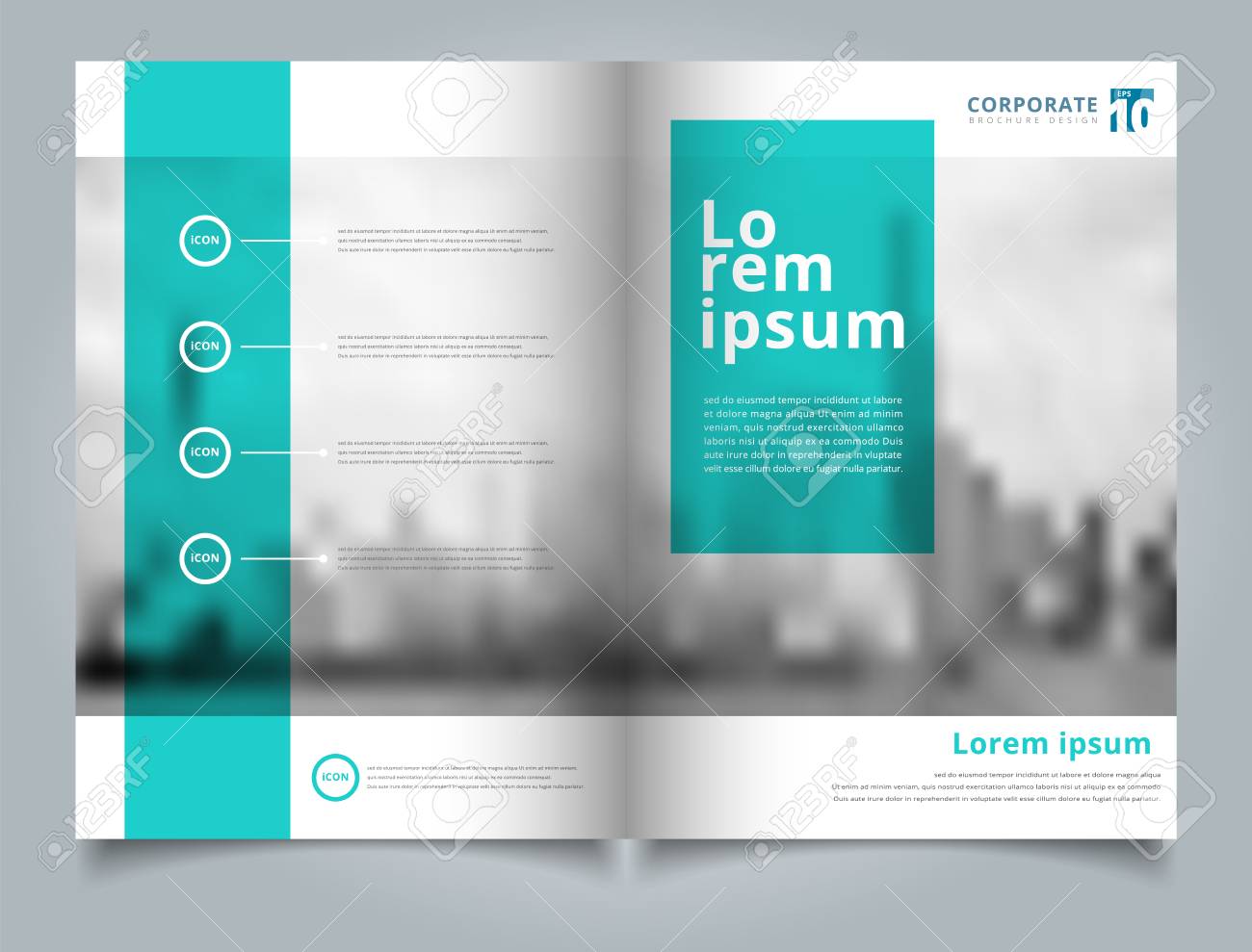 brochure layout design template annual report leaflet advertising