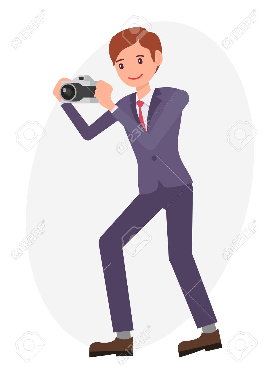 漫画のキャラクターデザイン男性の男性はカメラで写真を撮る のイラスト素材 ベクタ Image 漫画のキャラクターデザイン男性の男性はカメラで写真を撮る のイラスト素材 ベクタ Image