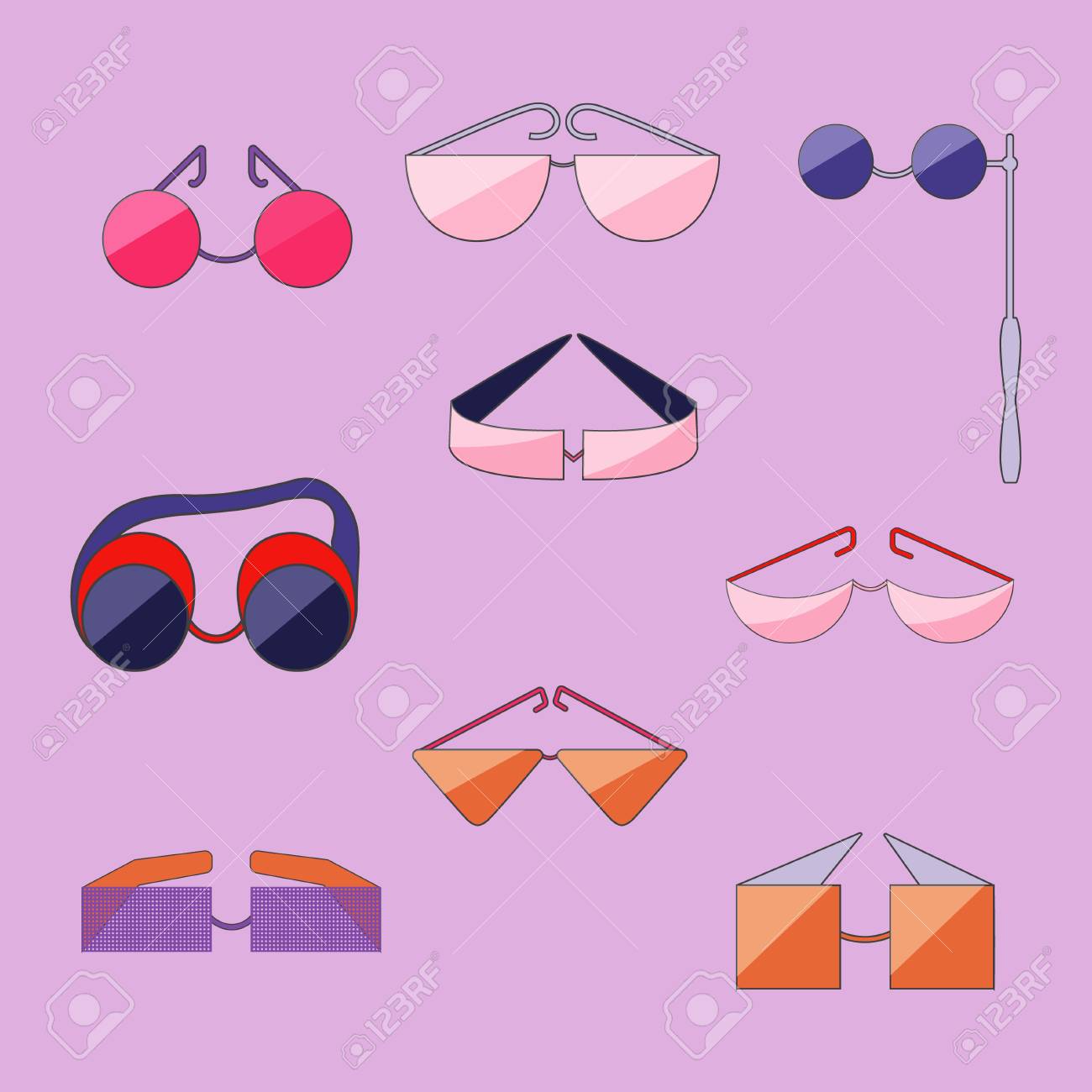 types of goggles glasses