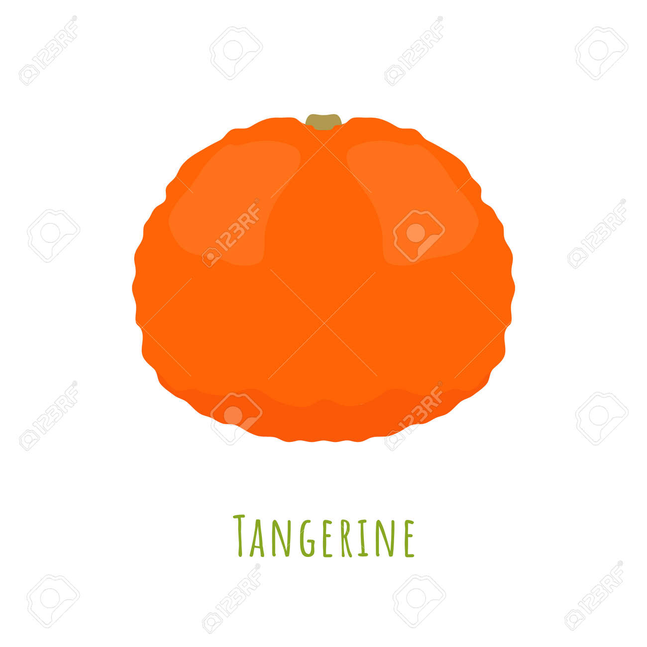 Single one tangerine fruit isolated on white, made in flat style. No outlined Symmetrical shape filled with color only. Colorful vector illustration for product design, web and print usage. - 167248345 Single one tangerine fruit isolated on white, made in flat style. No outlined Symmetrical shape filled with color only. Colorful vector illustration for product design, web and print usage. - 167248345
