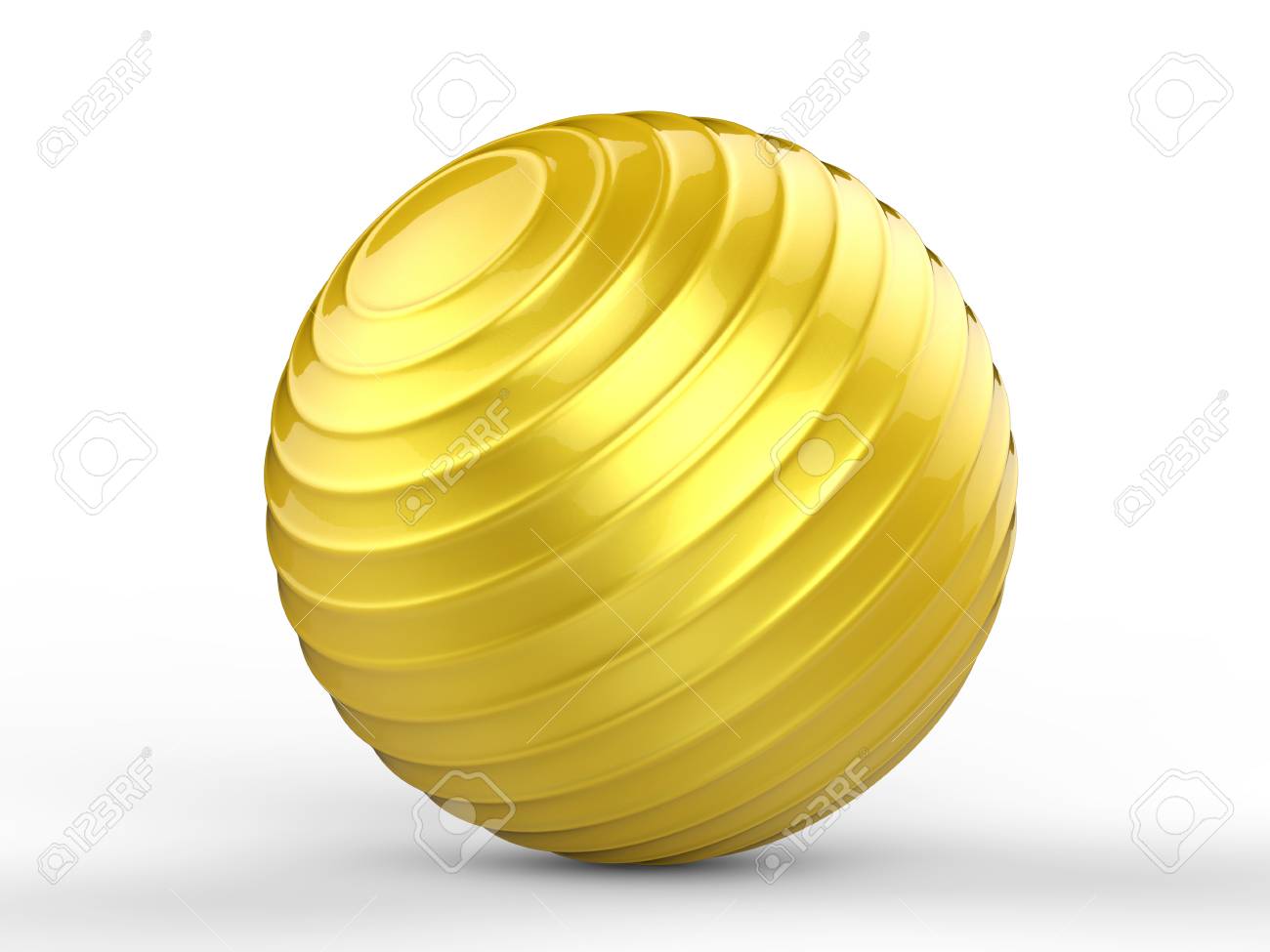 gold exercise ball