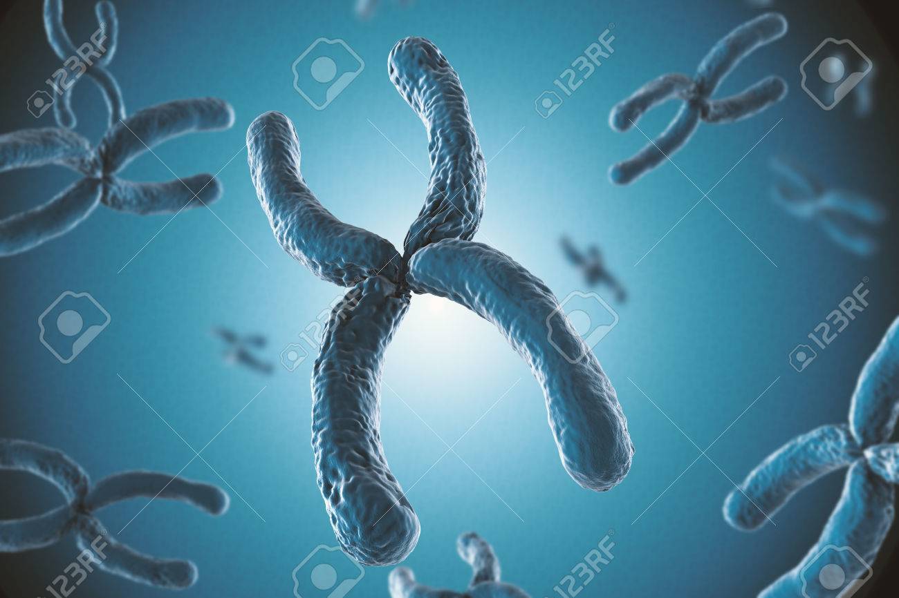 3d rendering blue chromosome on blue background - 63519414 3d rendering blue chromosome on blue background - 63519414