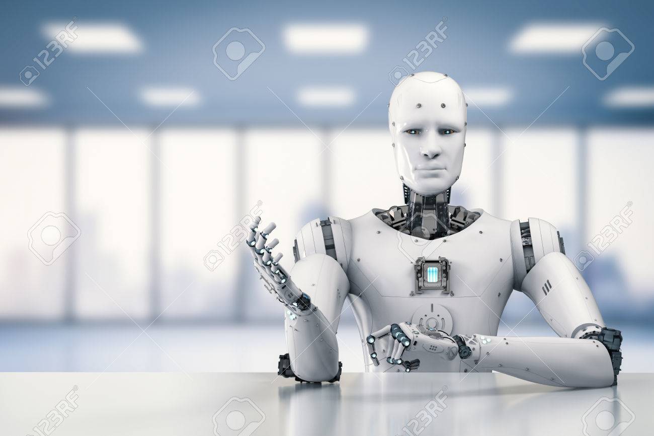 male humanoid robot