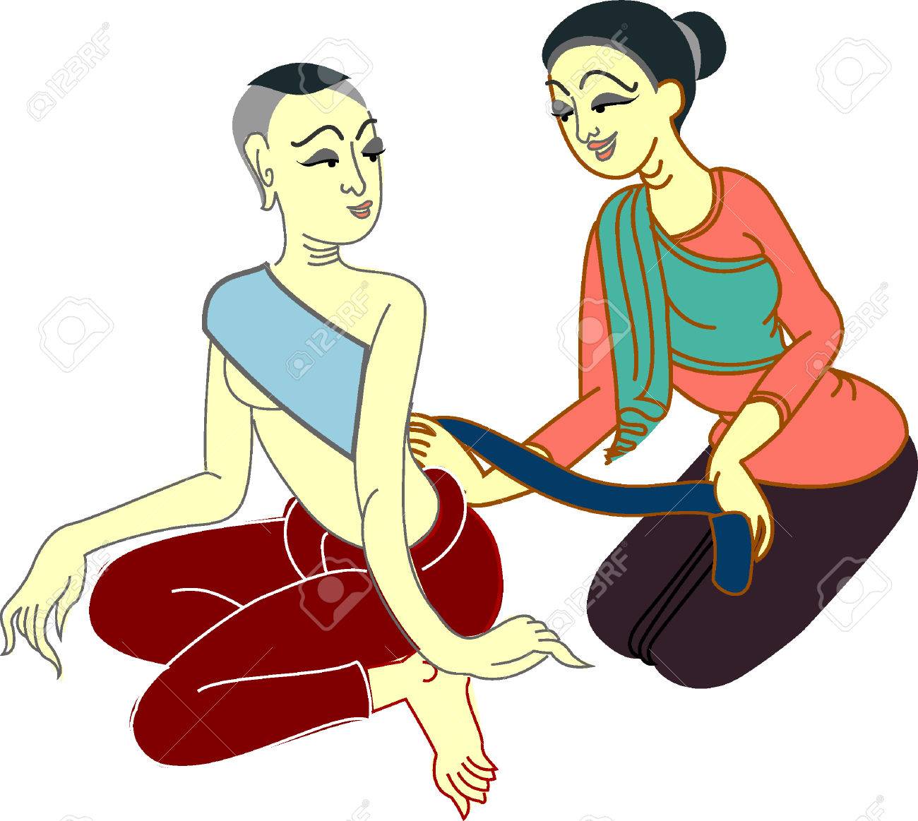 タイ式マッサージのイラスト素材・ベクター Image 27631311