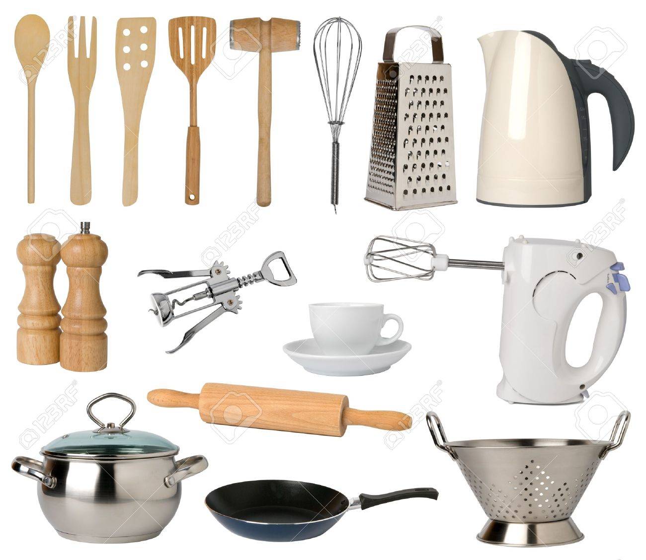 White Kitchen Utensils kitchen utensils isolated on white background stock photo, picture White Kitchen Utensils kitchen utensils isolated on white background stock photo, picture