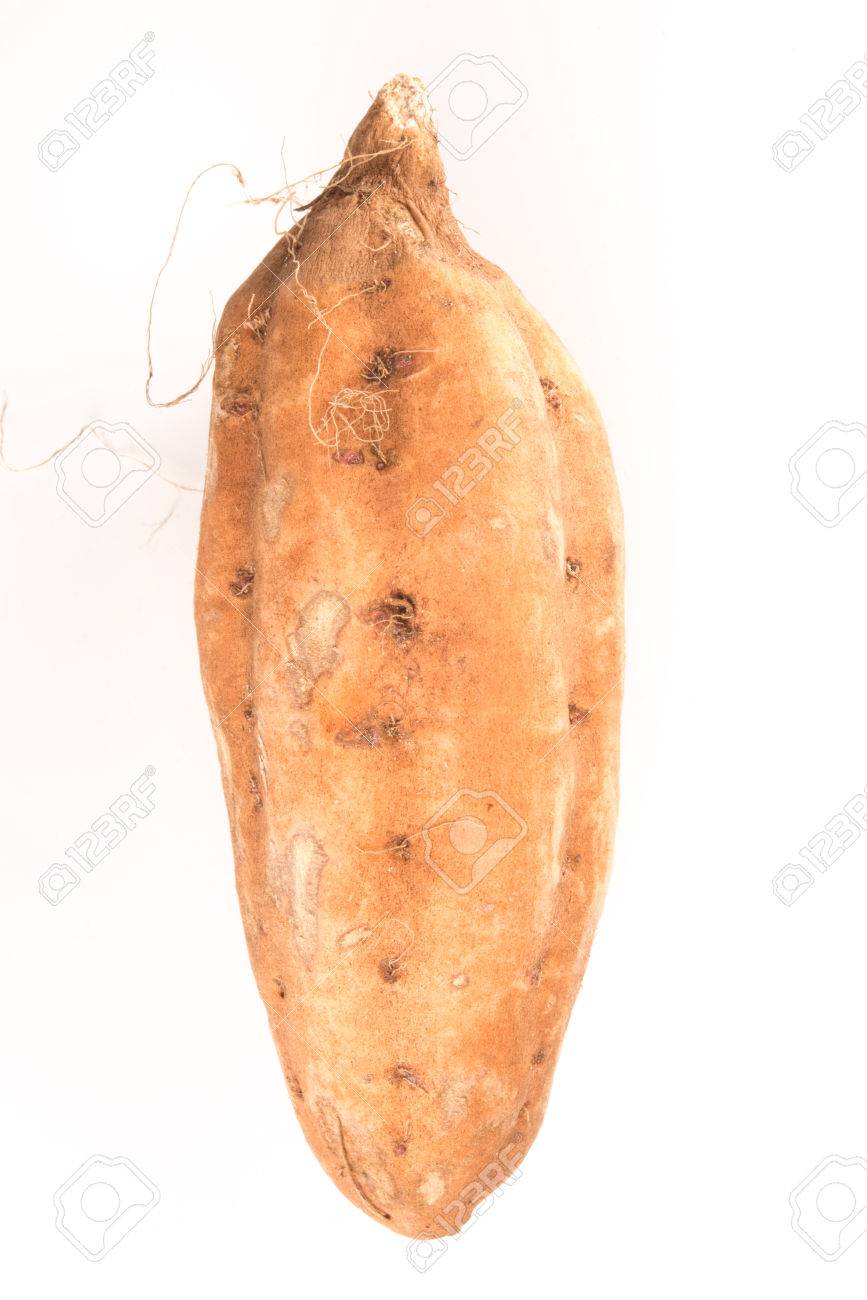 サツマイモ さつまいもは 白い背景で隔離 の写真素材 画像素材 Image