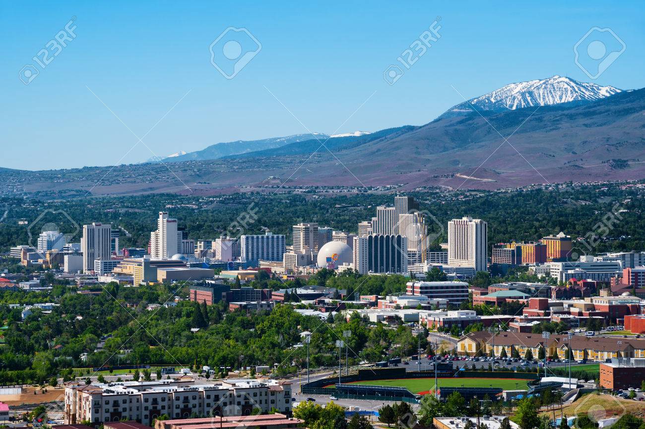 Reno, USA - May 31, 2016: Reno, known as The Biggest Little City in the World, is famous for it's casinos, and is the birthplace of the gaming corporation Harrah's Entertainment. - 79149267 Reno, USA - May 31, 2016: Reno, known as The Biggest Little City in the World, is famous for it's casinos, and is the birthplace of the gaming corporation Harrah's Entertainment. - 79149267