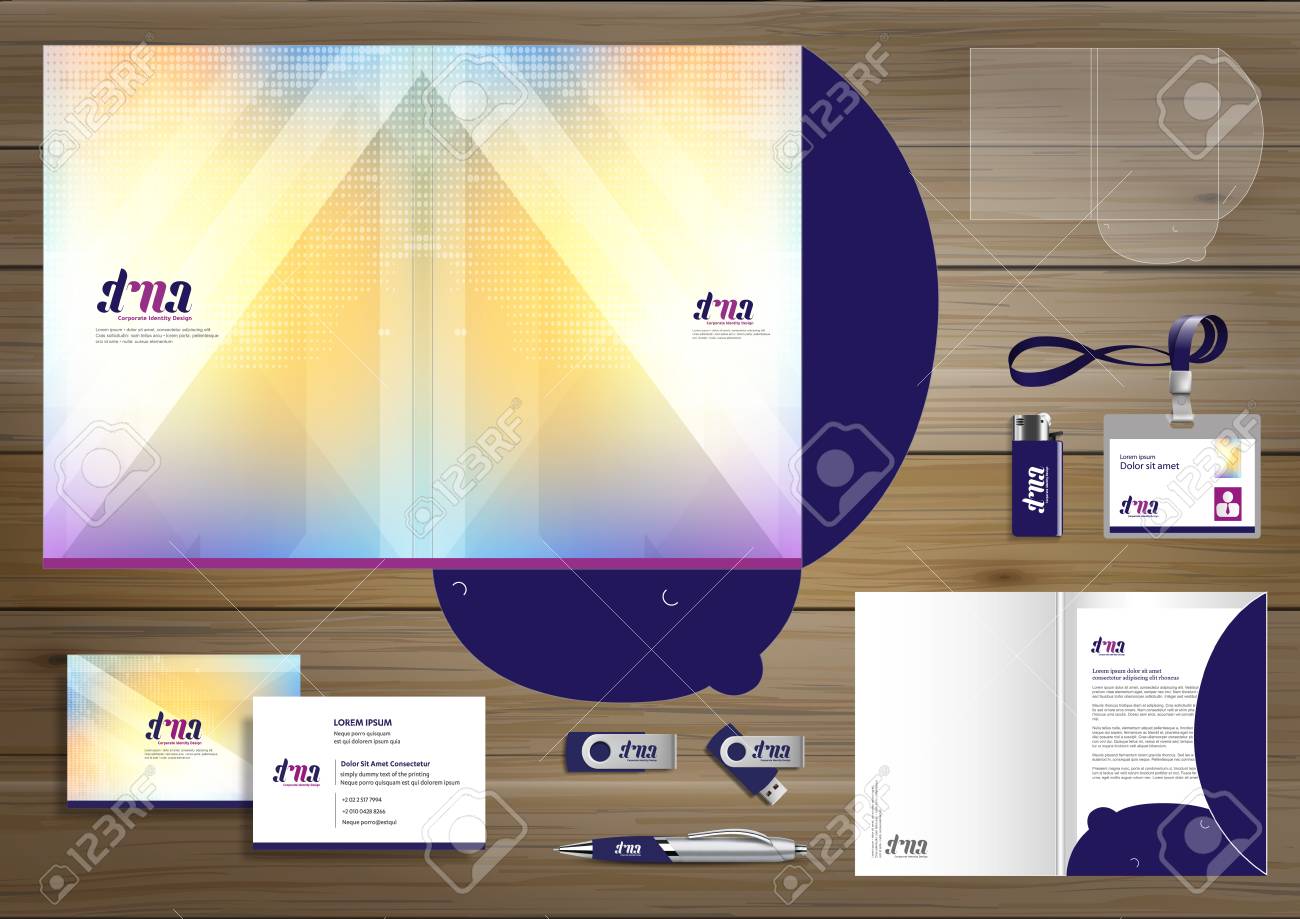 corporate business design folder template for digital technology