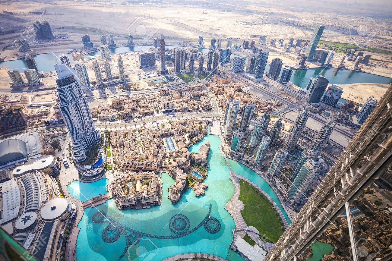 DUBAI, UAE - FEBRUARY 24 - View of downtown Dubai from Burj Khalifa, United Arab Emirates. Picture taken on February 24, 2015. - 48460287 DUBAI, UAE - FEBRUARY 24 - View of downtown Dubai from Burj Khalifa, United Arab Emirates. Picture taken on February 24, 2015. - 48460287