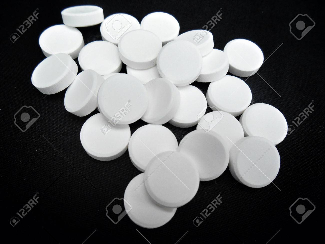 paracetamol pill on black background stock photo picture and