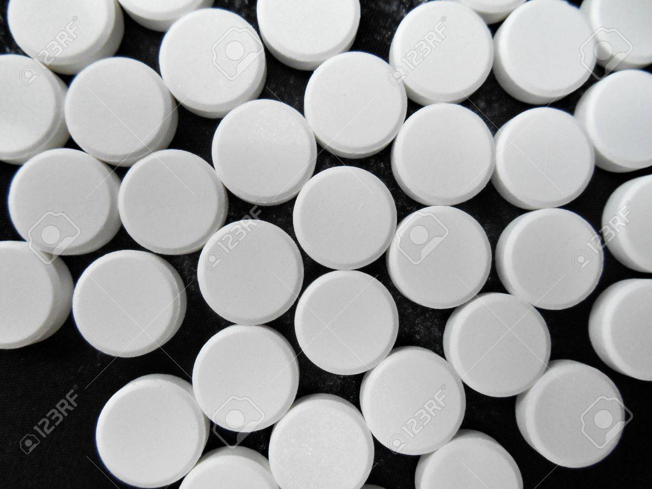 paracetamol pill on black background stock photo picture and