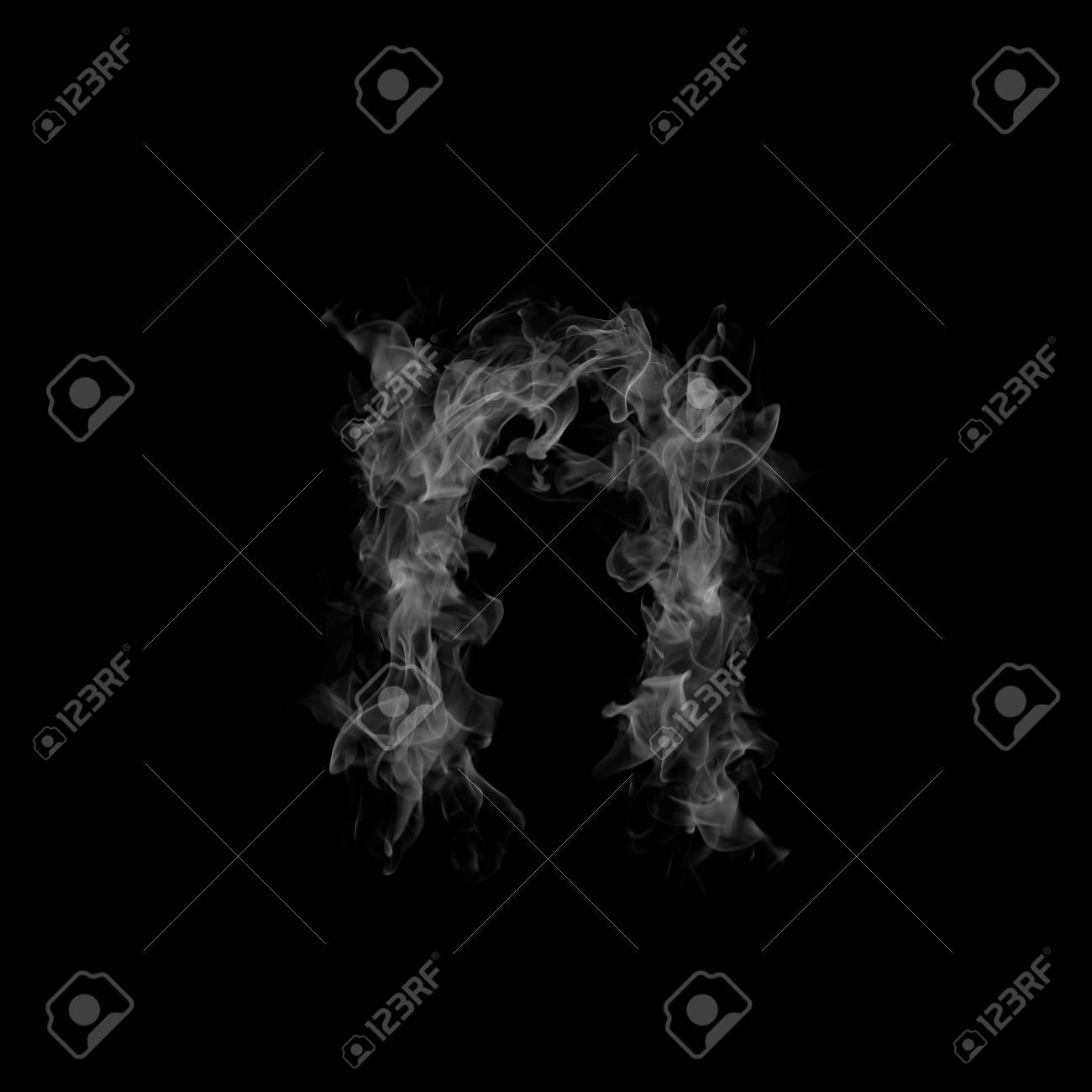 煙文字 N の写真素材 画像素材 Image