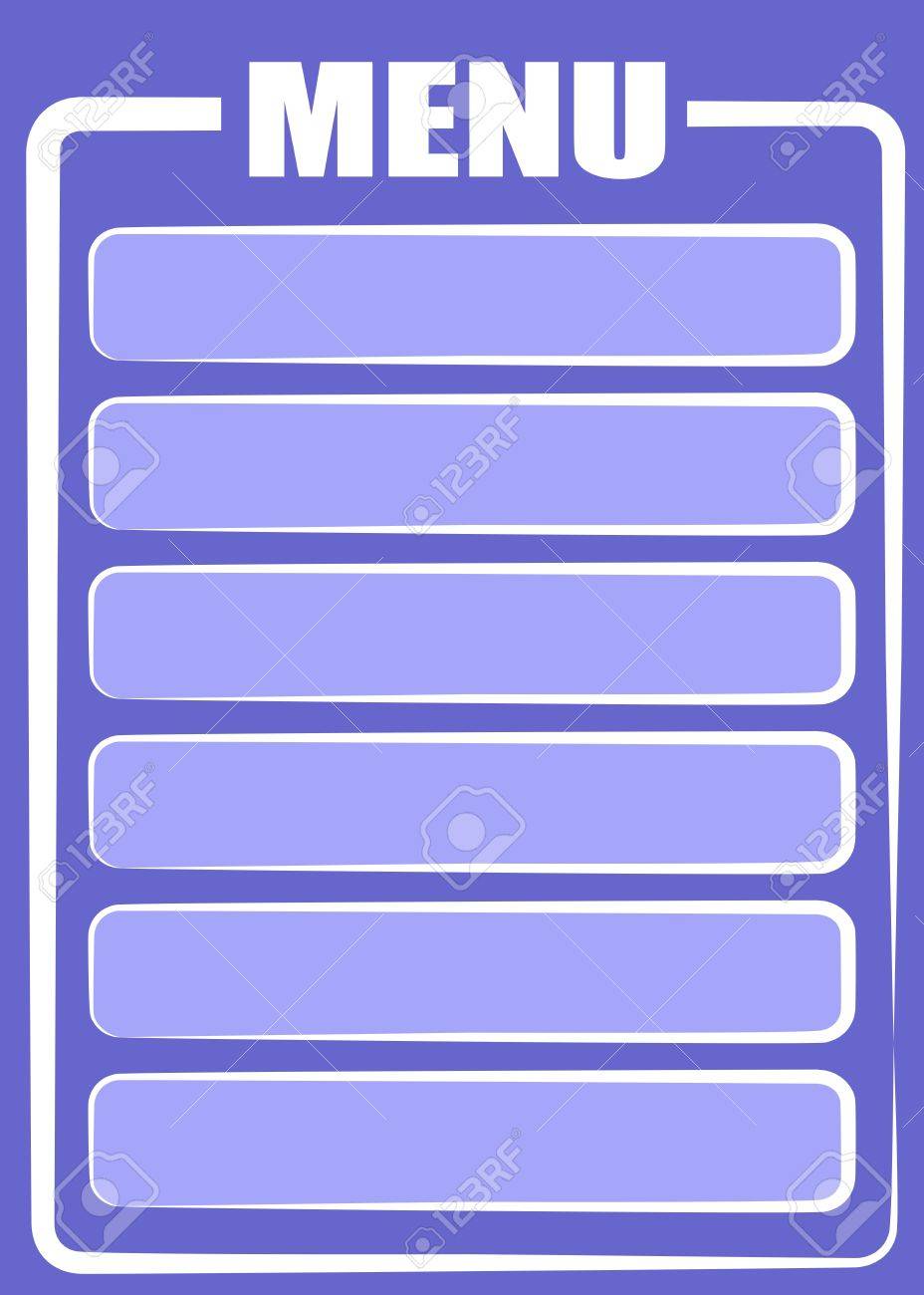 blank poster used a restaurant menu royalty free cliparts vectors blank restaurant menu