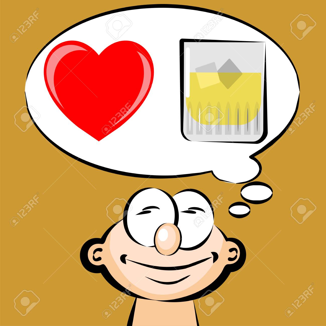 ウイスキー 顔文字 絵文字が大好きです 概念ベクトル図 のイラスト素材 ベクタ Image