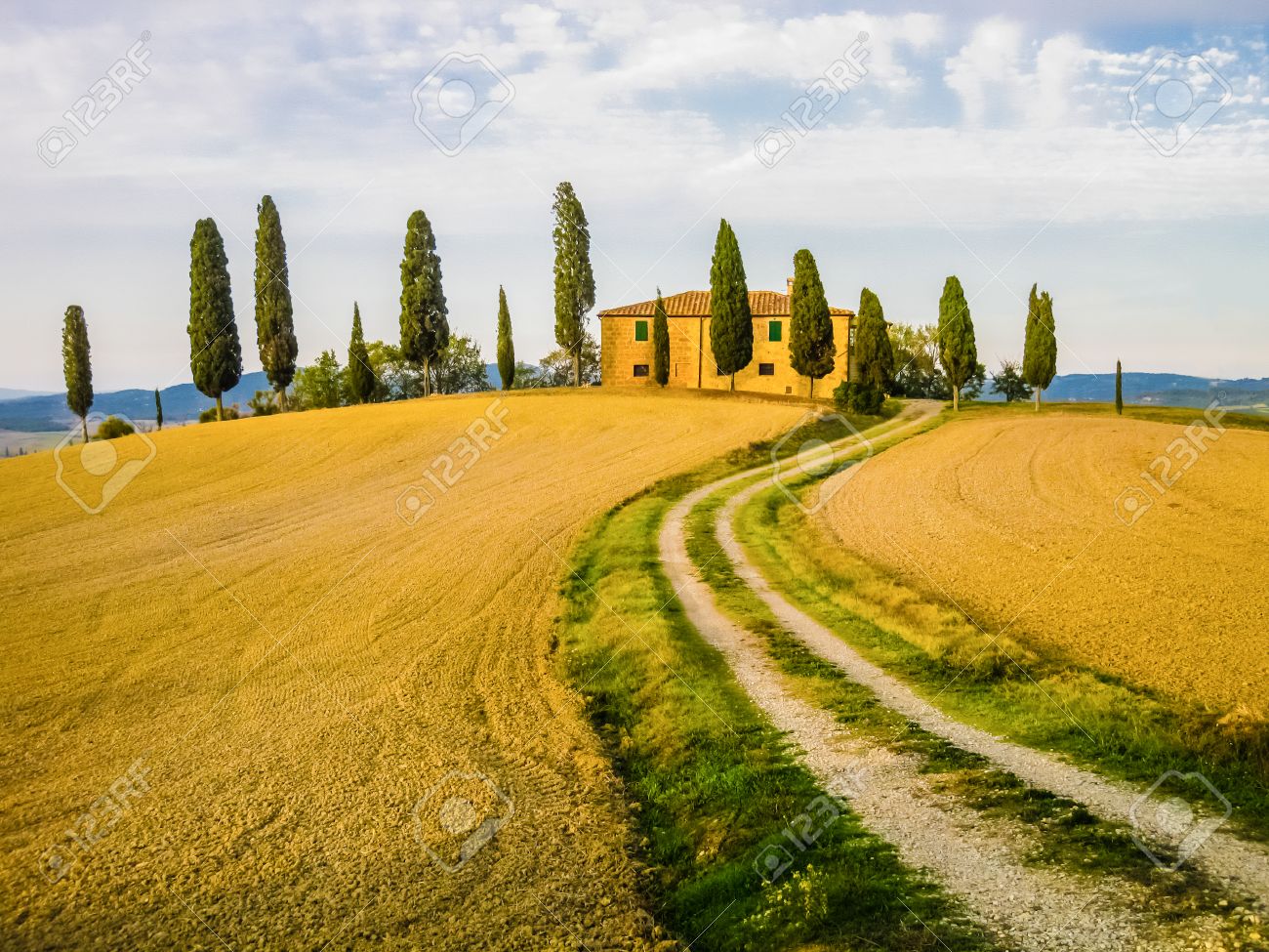 Typical Farm In Tuscan Landscape Italy Stock Photo Picture And Royalty Free Image Image 31560987