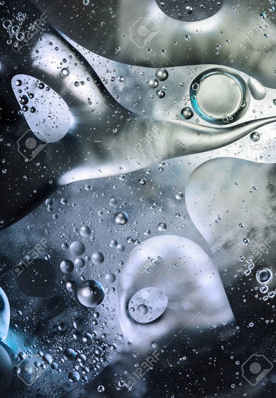 abstract background of spots circles on the water stock photo