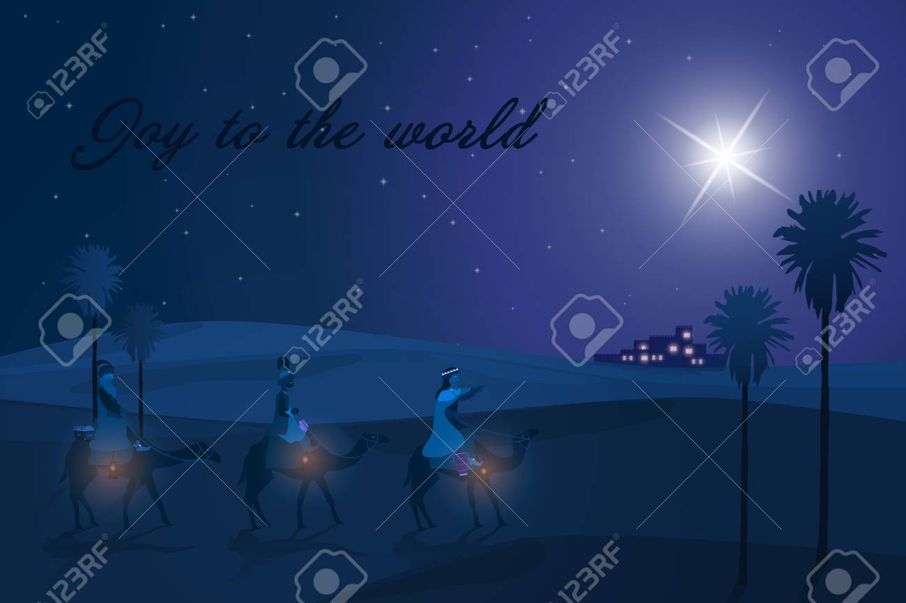 christmas time the three kings follow the star to bethlehem stock three kings christmas