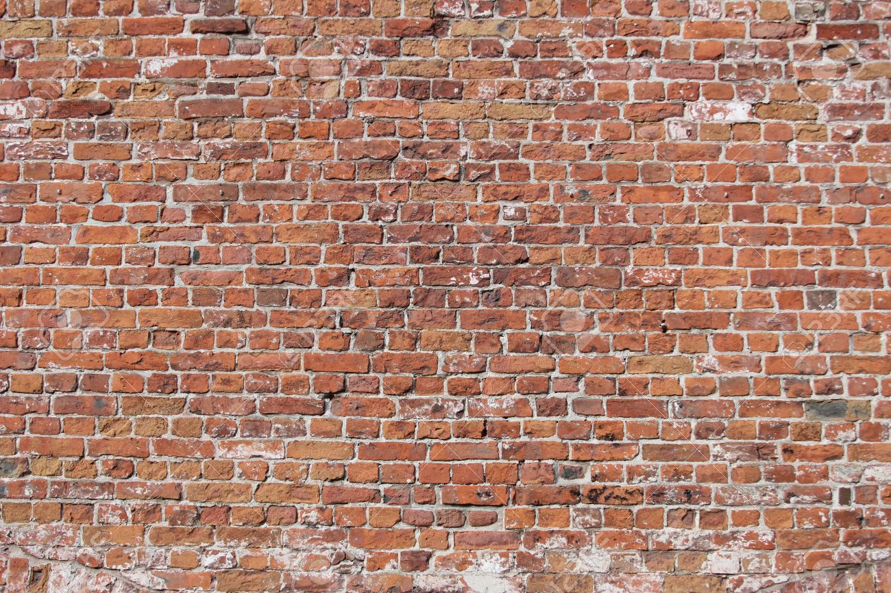 decorative old brick wall