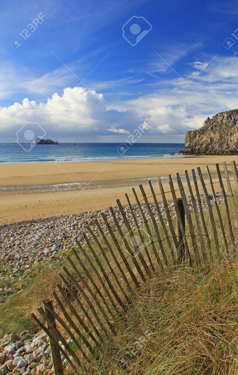 Plage De Bretagne France Plage De Pen Hat Océan Atlantique