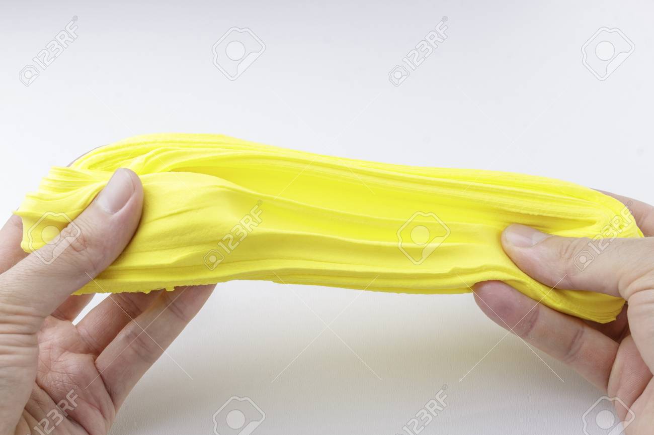 yellow modeling clay