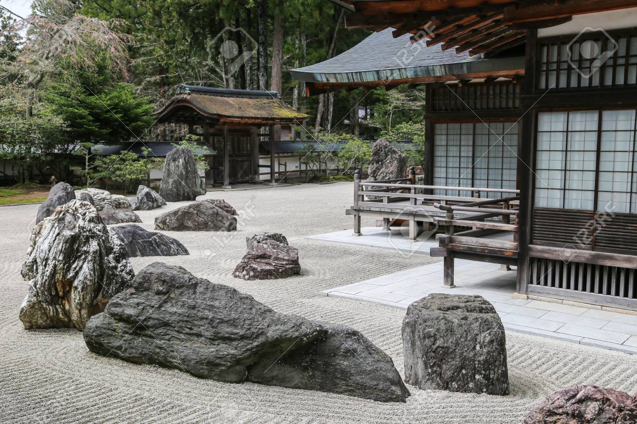 Traditional Japanese Zen Garden With Stones Stock Photo Picture And Royalty Free Image Image 43535728