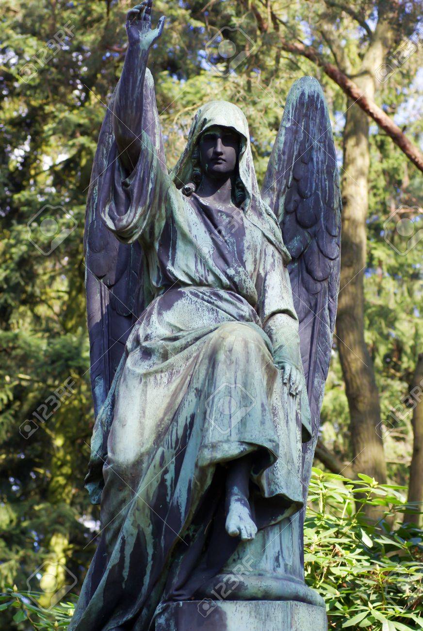 Angel Statue On Cemetery Stock Photo Picture And Royalty Free Image Image