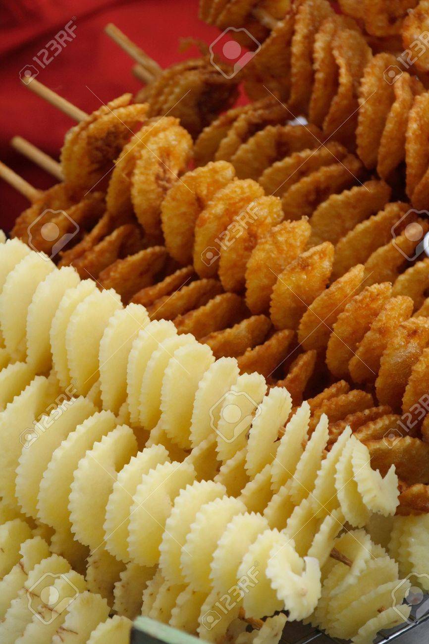 スパイラル ポテト の写真素材 画像素材 Image