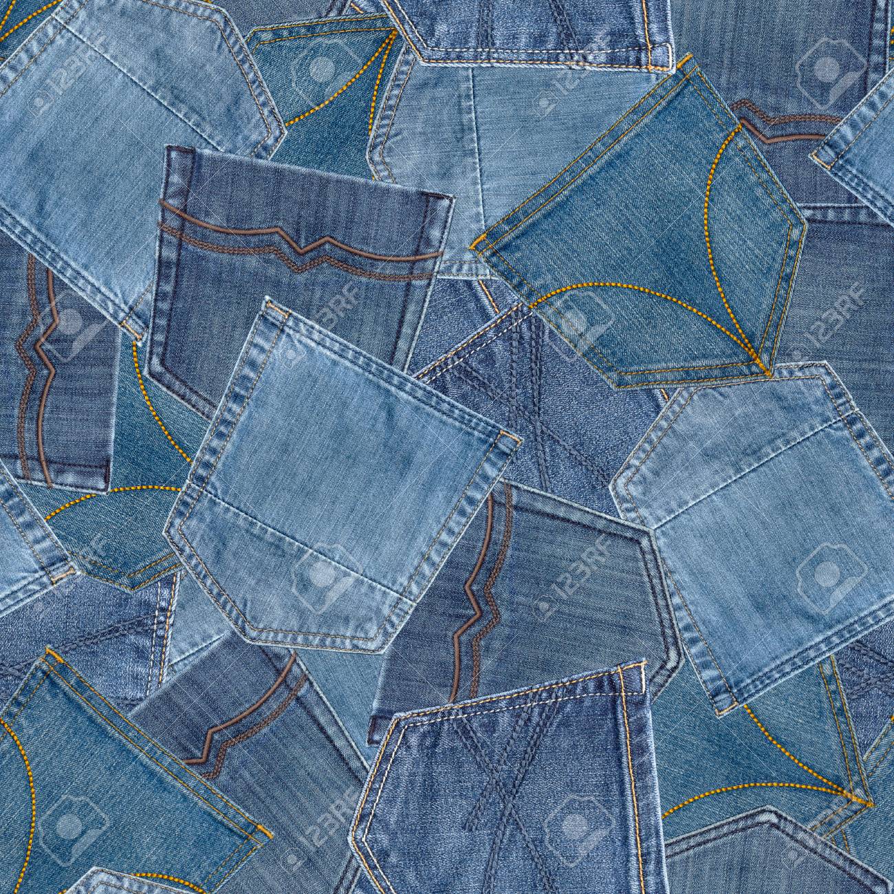 denim pocket pattern