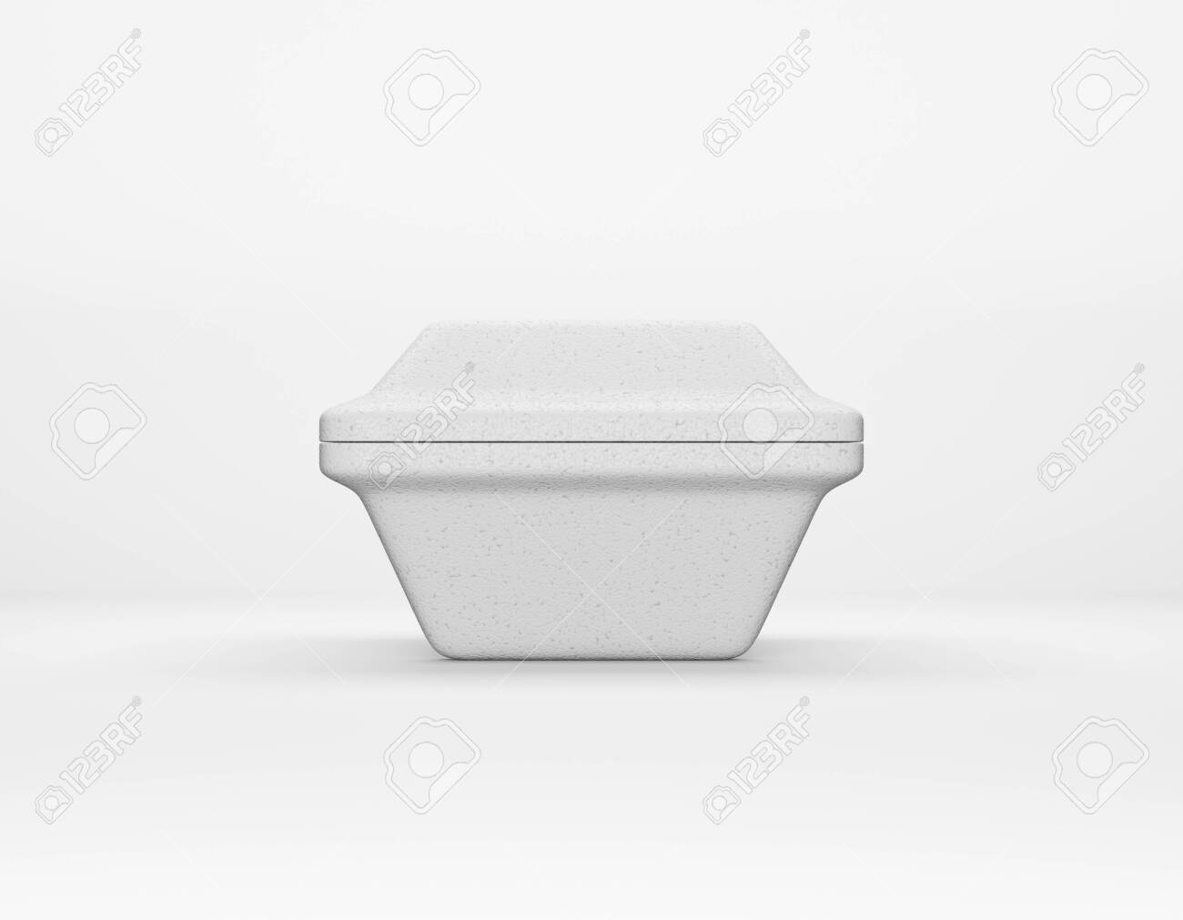 Download Eco Packaging Square Box Bio Foam Mockup On White Background Stock Photo Picture And Royalty Free Image Image 133528176 3D SVG Files Ideas | SVG, Paper Crafts, SVG File