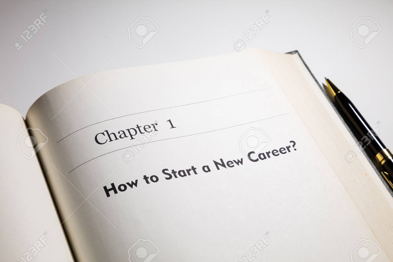 fake book how to start a new career stock photo picture and start a new career