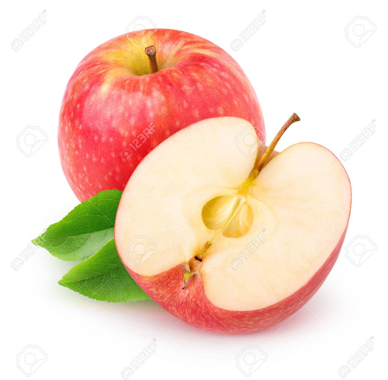 Red Apple Stock Photo - Download Image Now - Apple - Fruit, Cut Out, White Background - iStock