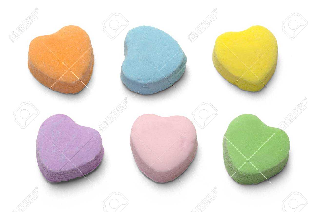 Blank Candy Valentiens Hearts Isolated on White Background. - 66211711 Blank Candy Valentiens Hearts Isolated on White Background. - 66211711
