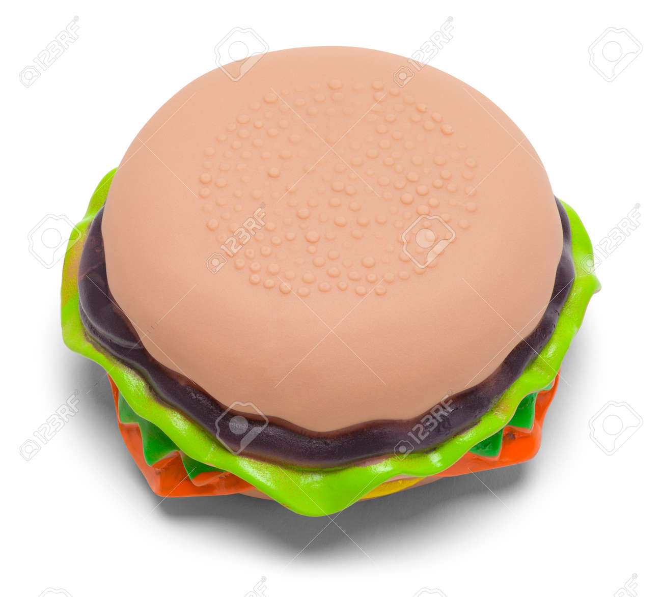 hamburger squeaky toy