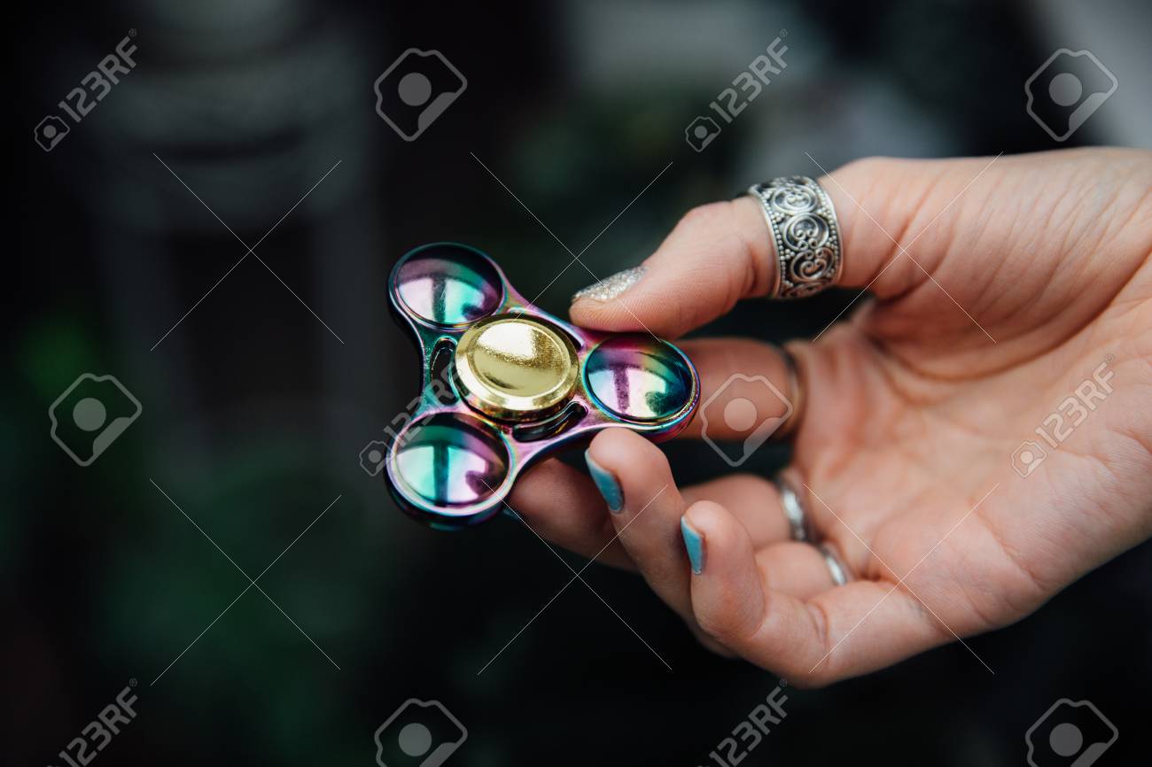 shiny fidget spinners