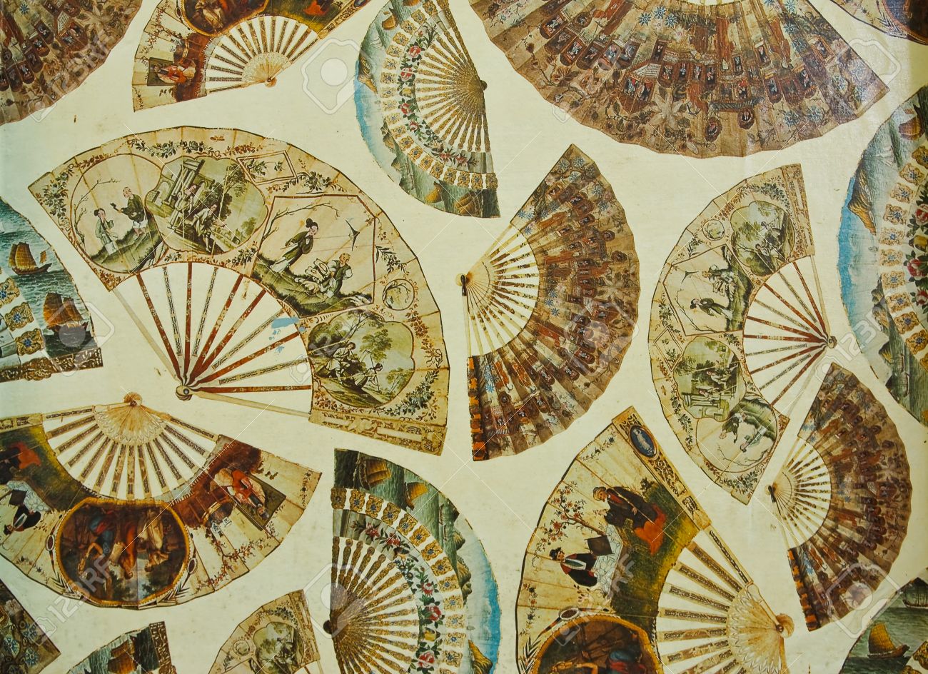 중국 전통 부채 로열티 무료 사진, 그림, 이미지 그리고 스톡포토그래피. Image 11951690