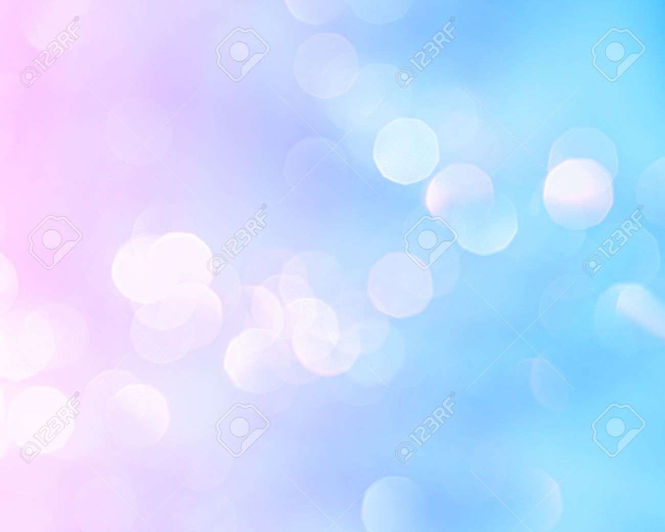 Bright Holiday Background Bokeh With Magic Blur Blue Pink Lights