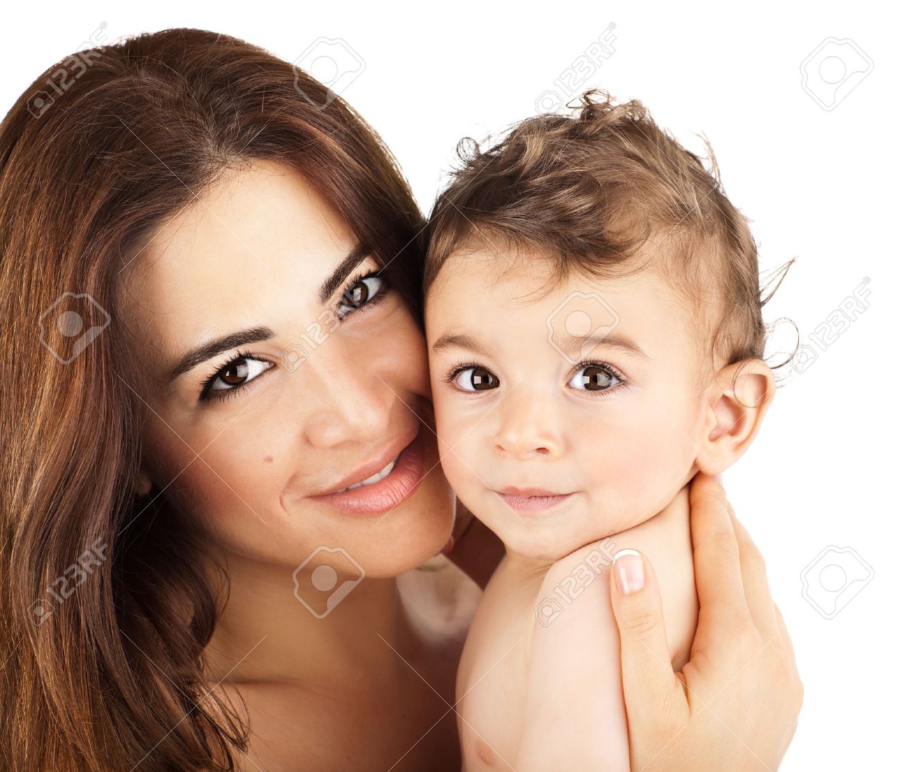 cute baby boy smiling