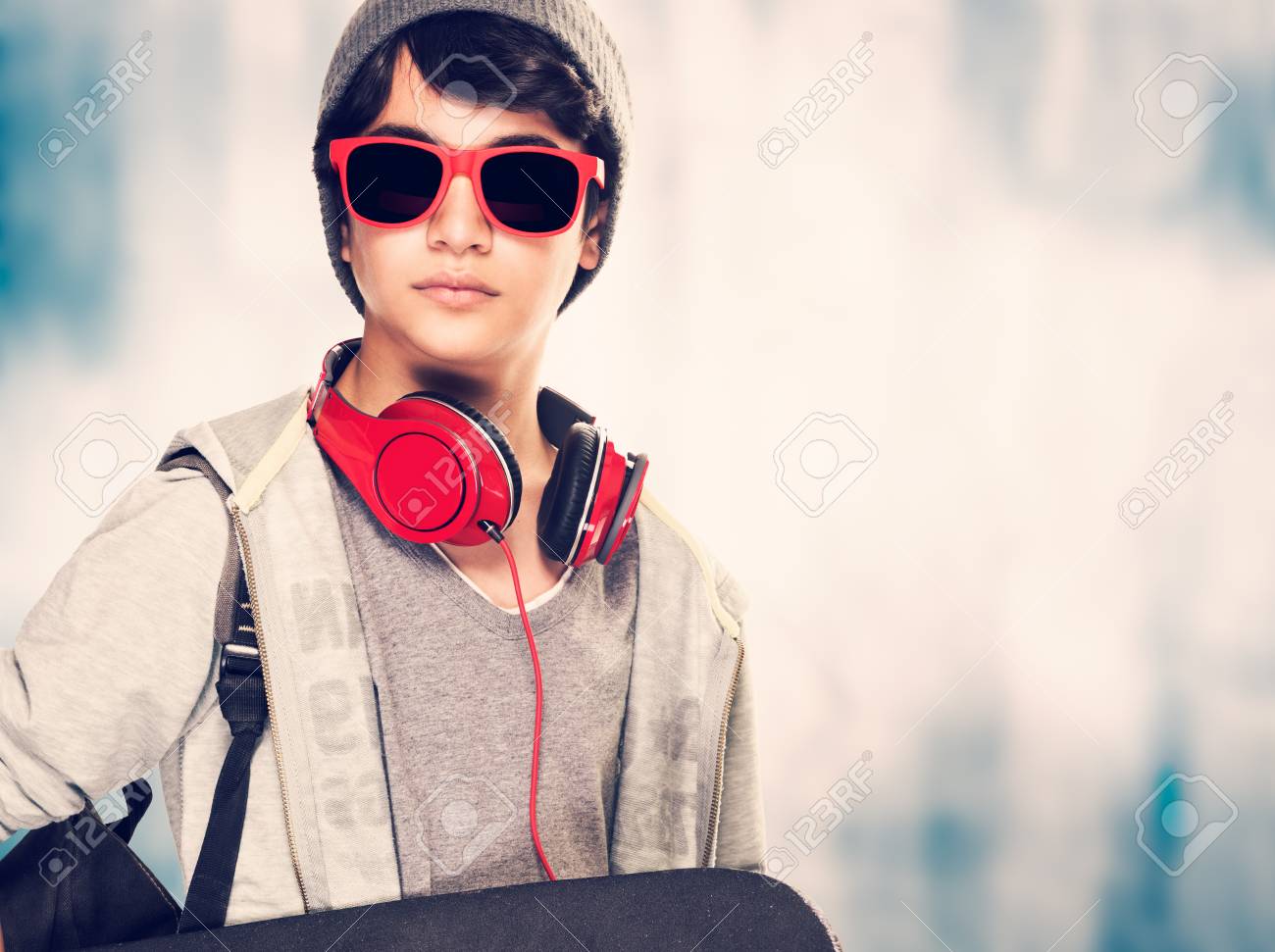boy wearing sunglasses