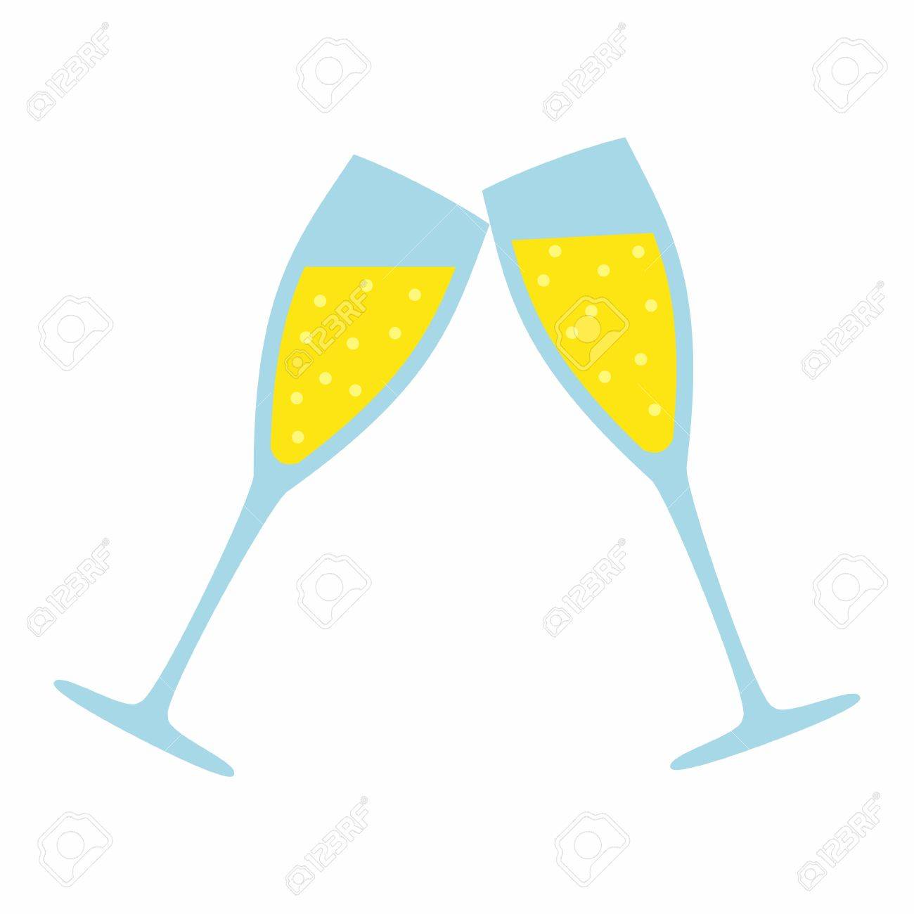 Champagne Glass isolated on white background. Wedding Illustration - 51446769 Champagne Glass isolated on white background. Wedding Illustration - 51446769