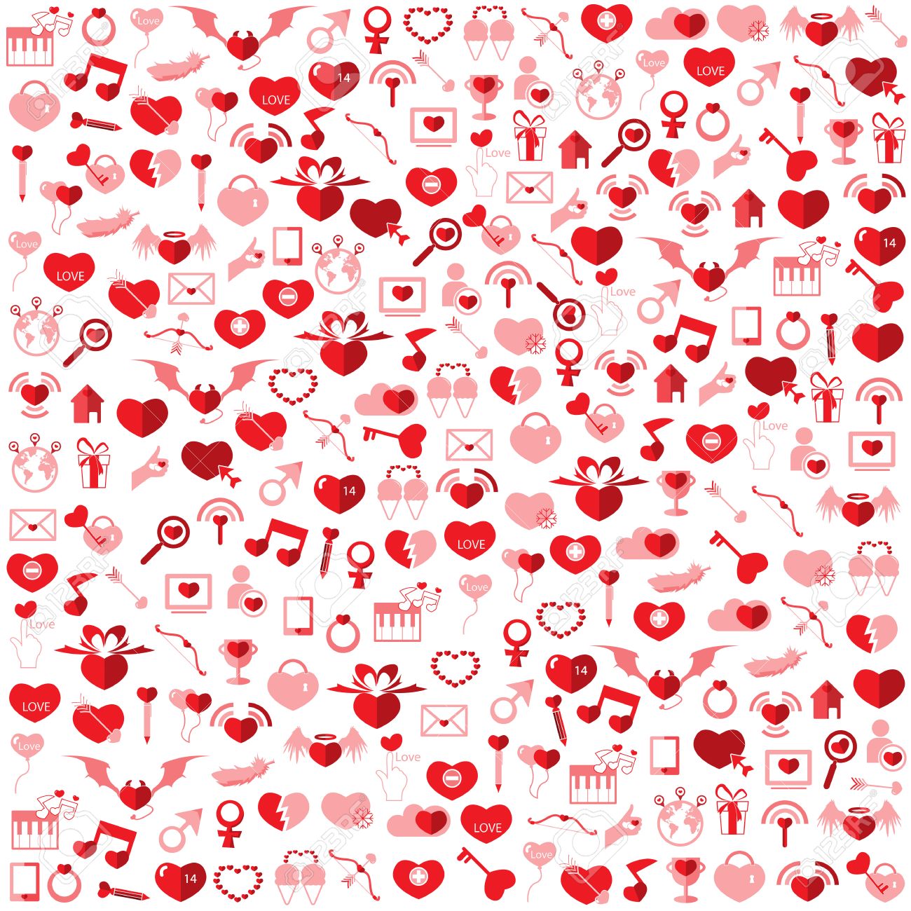 Template Background Valentine's Day, Love Icon Royalty Free SVG, Cliparts,  Vectors, and Stock Illustration. Image 25203108.