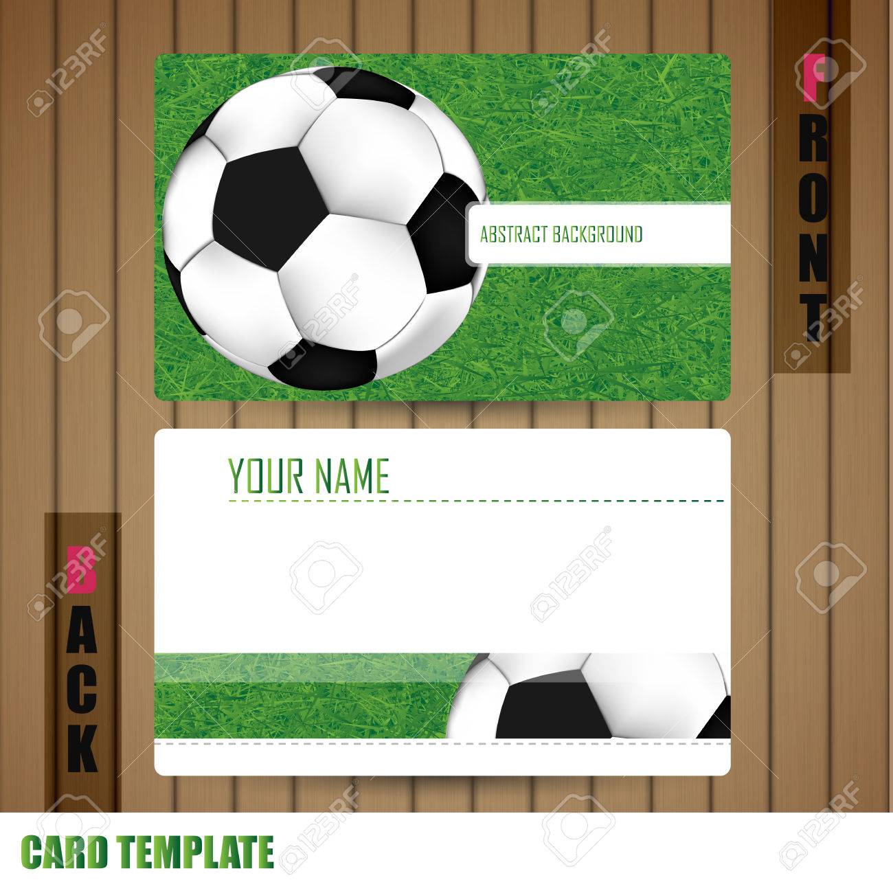 modern soccer business card set stock photo picture and royalty soccer business cards