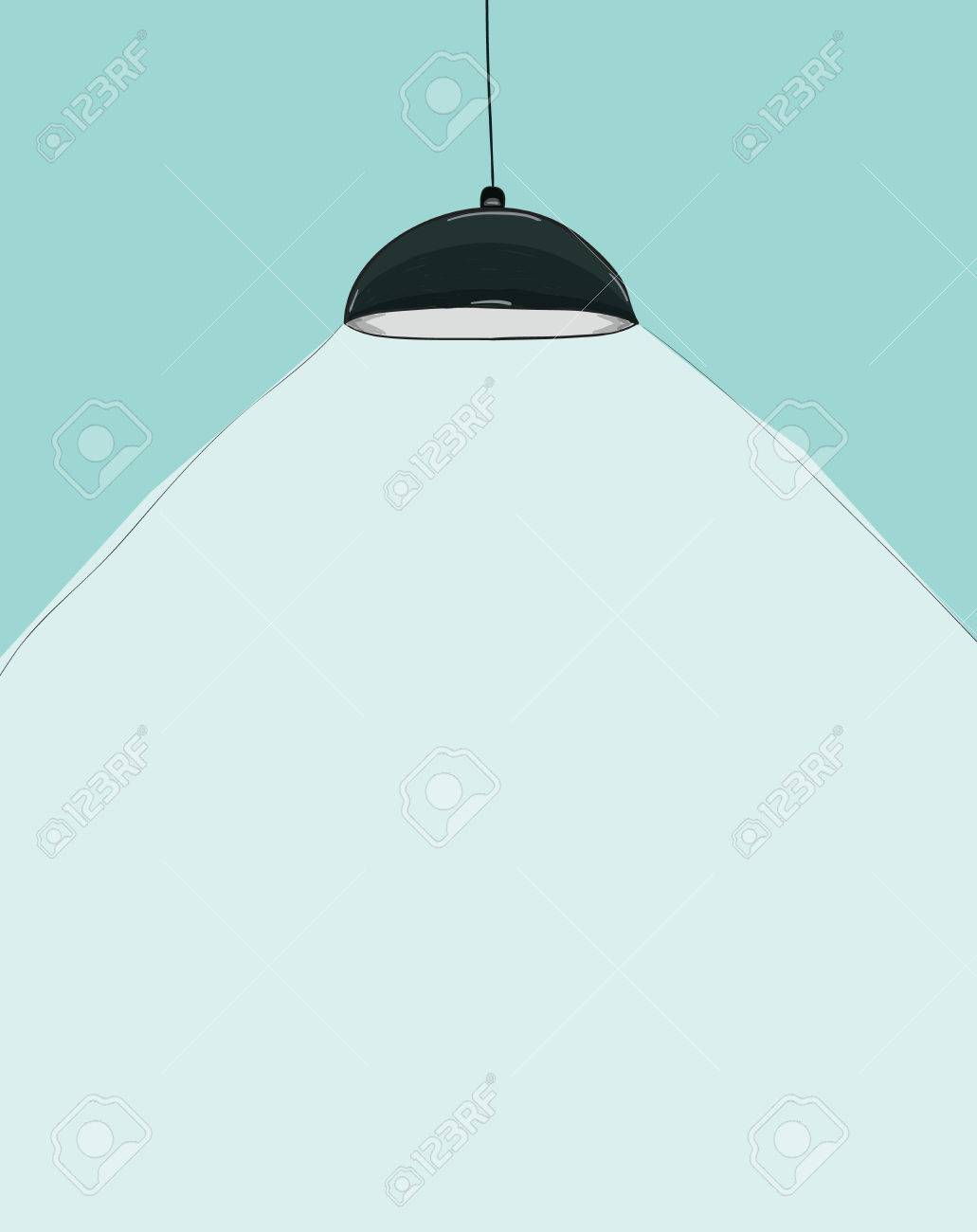 Black Ceiling Lamp Cartoon Drawing By Hand Vector Stock Black Ceiling Lamp Cartoon Drawing By Hand Vector Stock