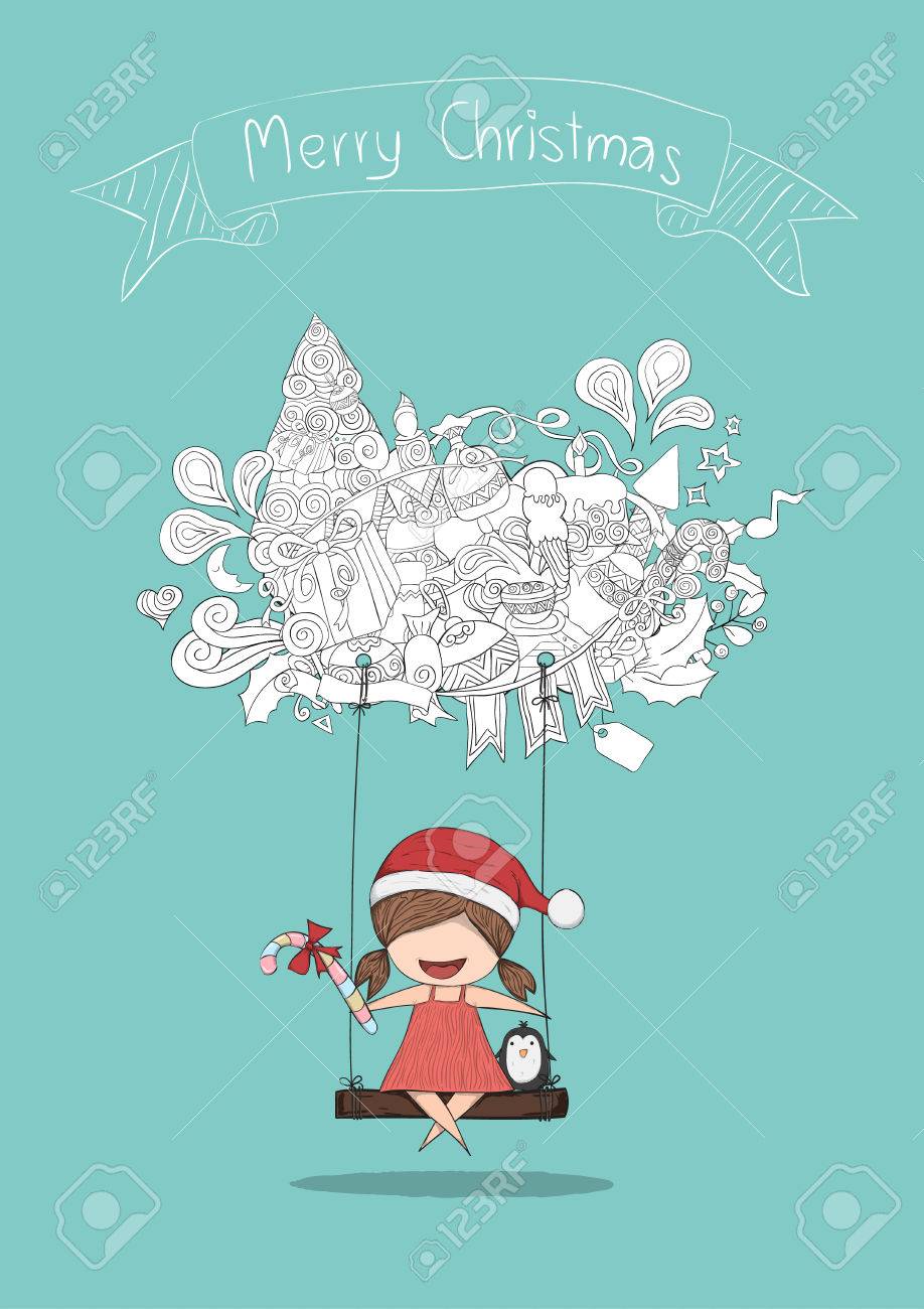 女の子サンタとクラウド アイコンを振るペンギンかわいいクリスマス ベクトル イラスト ベクターの手描きで サイズ のイラスト素材 ベクタ Image 女の子サンタとクラウド アイコンを振るペンギンかわいいクリスマス ベクトル イラスト ベクターの手描きで サイズ のイラスト素材 ベクタ Image