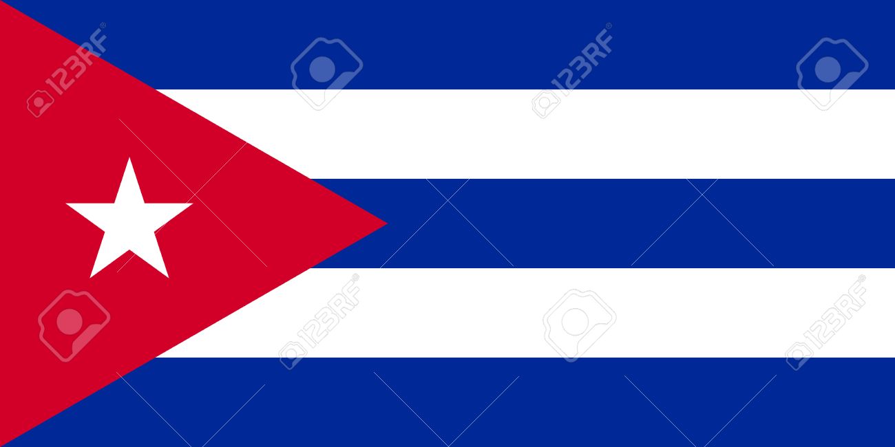 flag of cuba in correct size proportions and colors accurate size of cuba