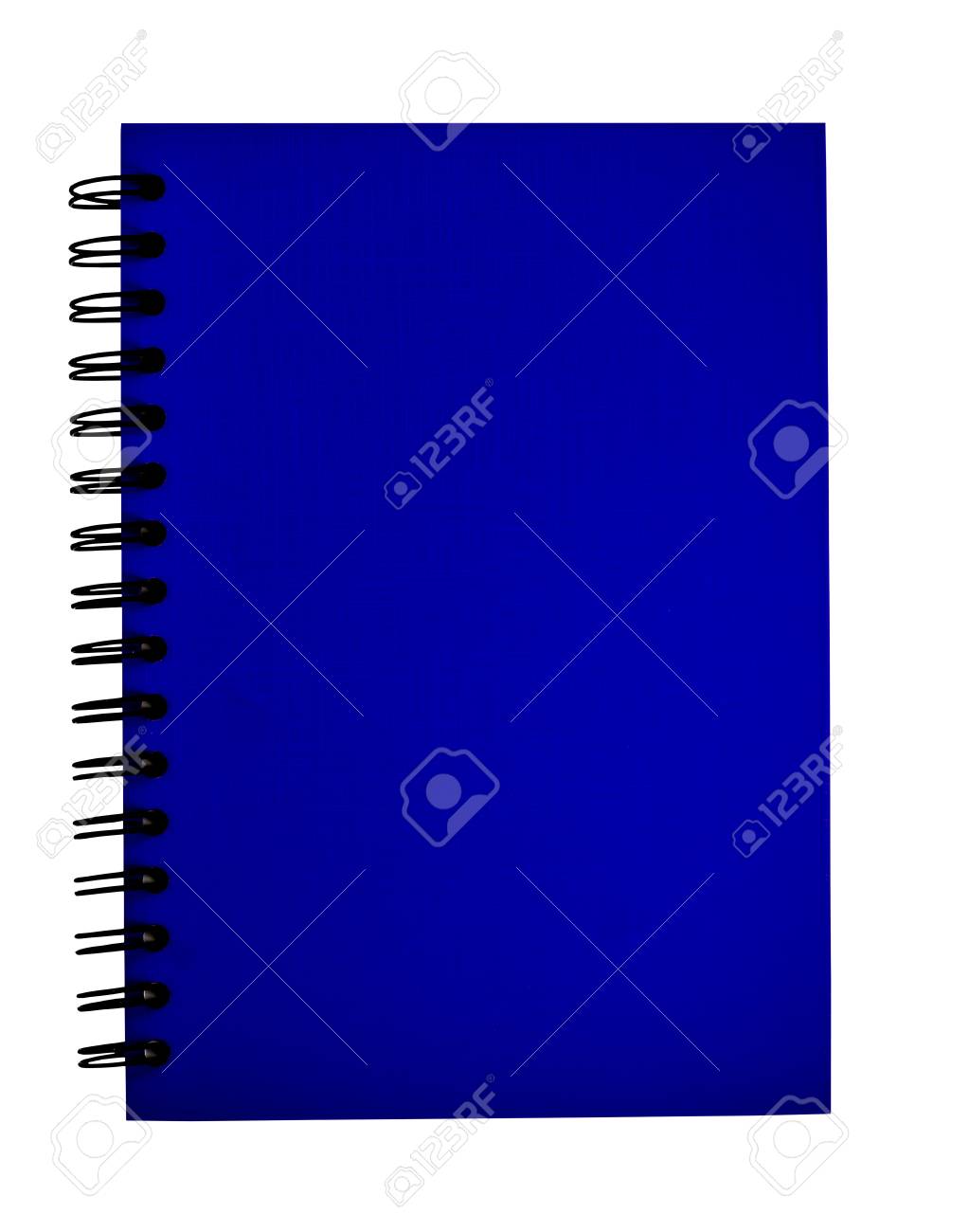 白い背景の分離の青いノート の写真素材・画像素材. Image 21385368.