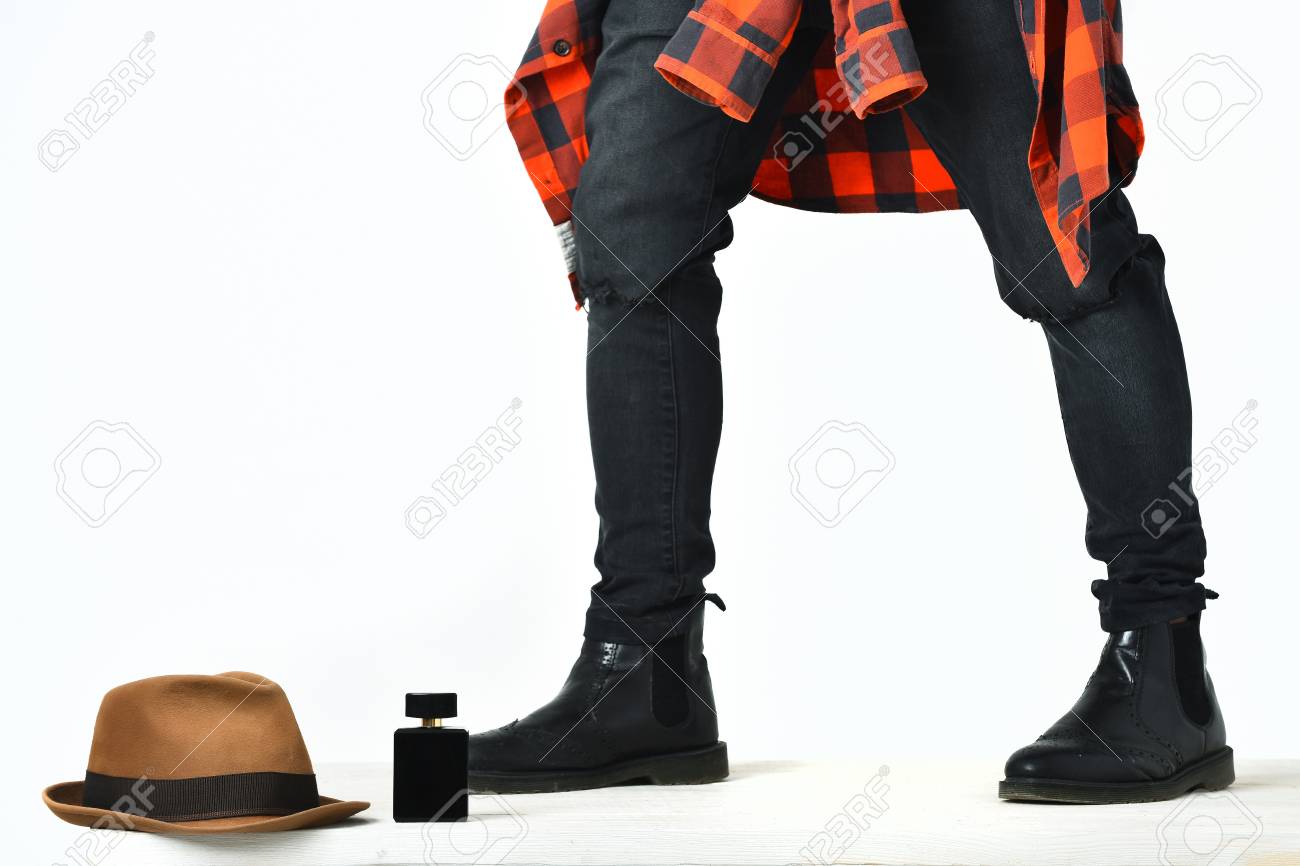 checkered black jeans