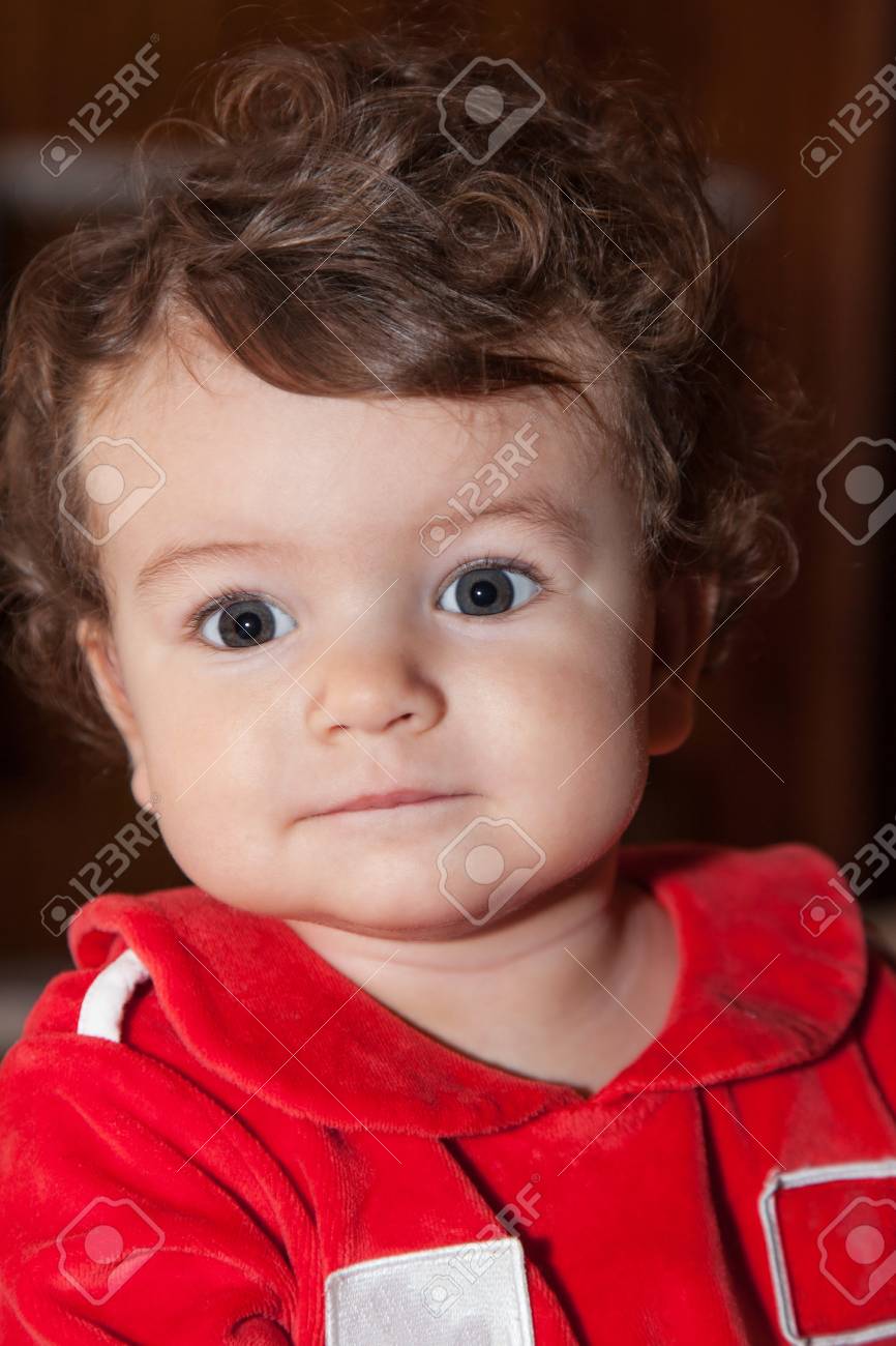 portrait of curly haired