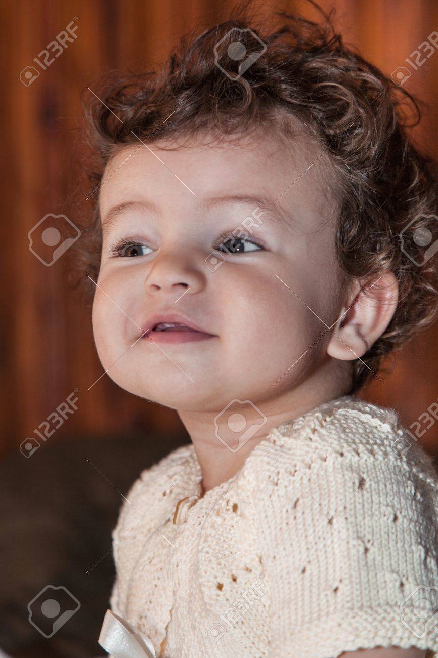 portrait of curly haired